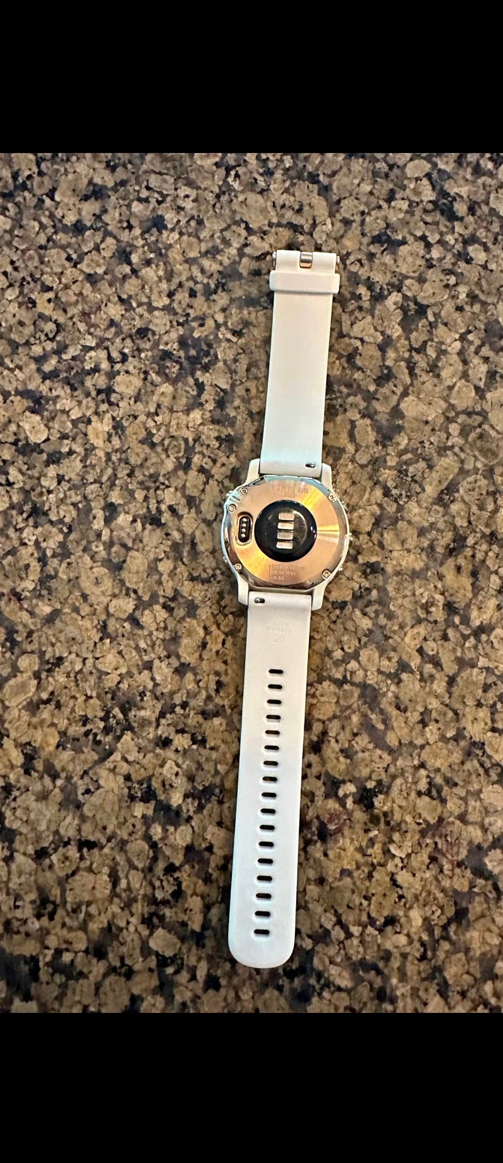 The Garmin Fenix 6s Pro 1.2in Rose Gold with White Band GPS Watch