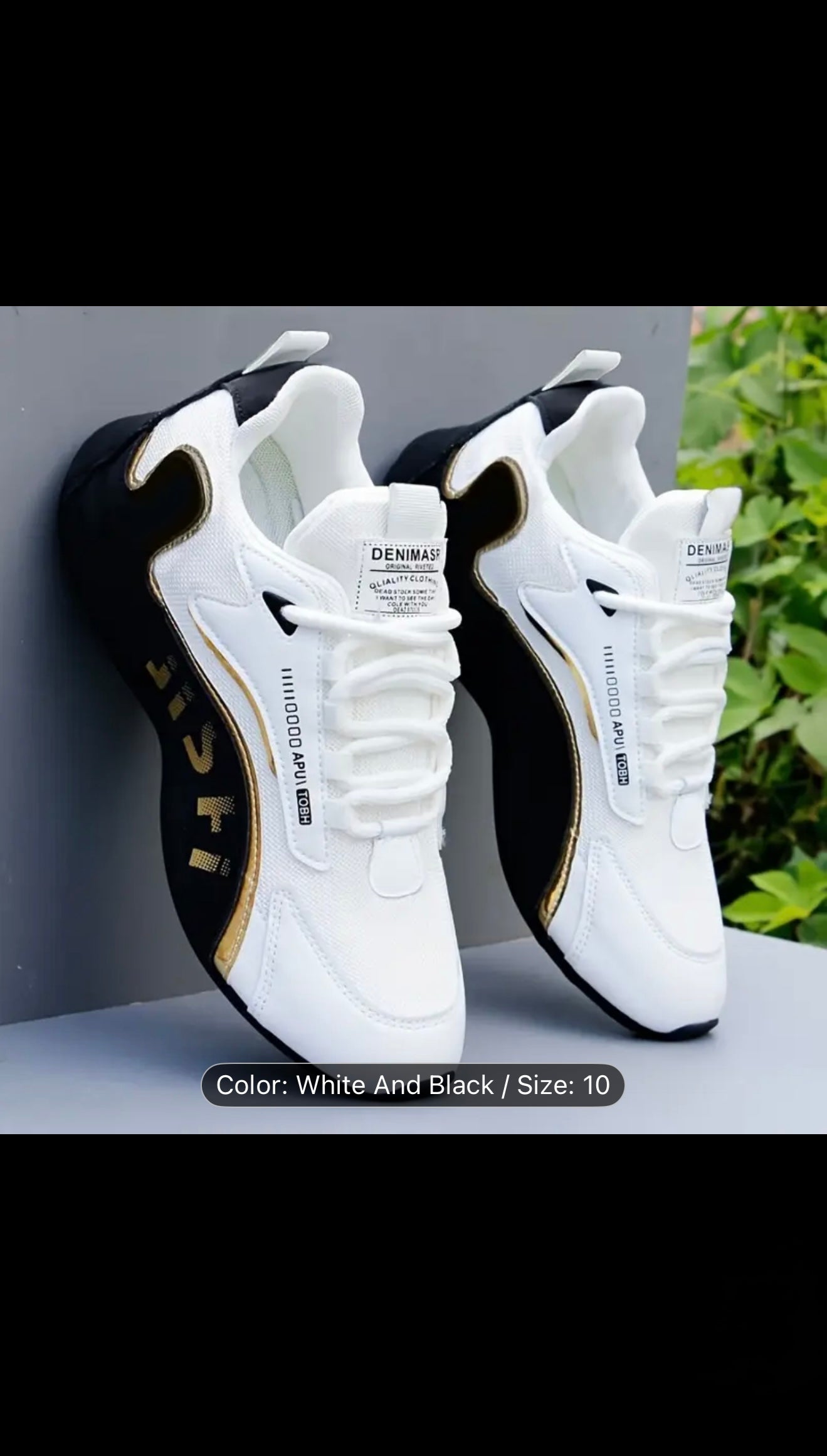 DENIMASR Casual Sneakers Men Size 10