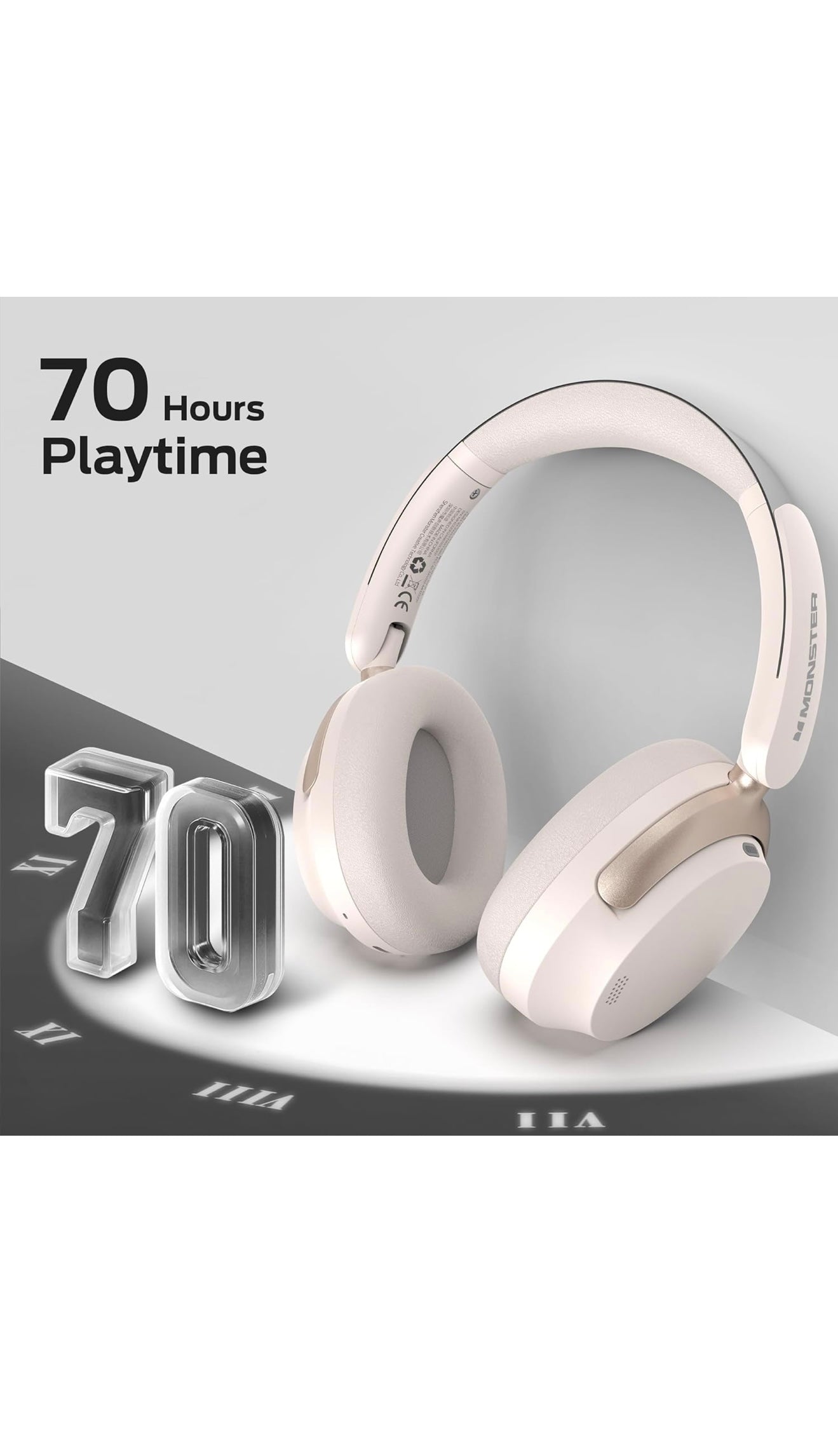 Monster Persona 3rd ANC Active Noise Canceling Headphones, Deep Bass