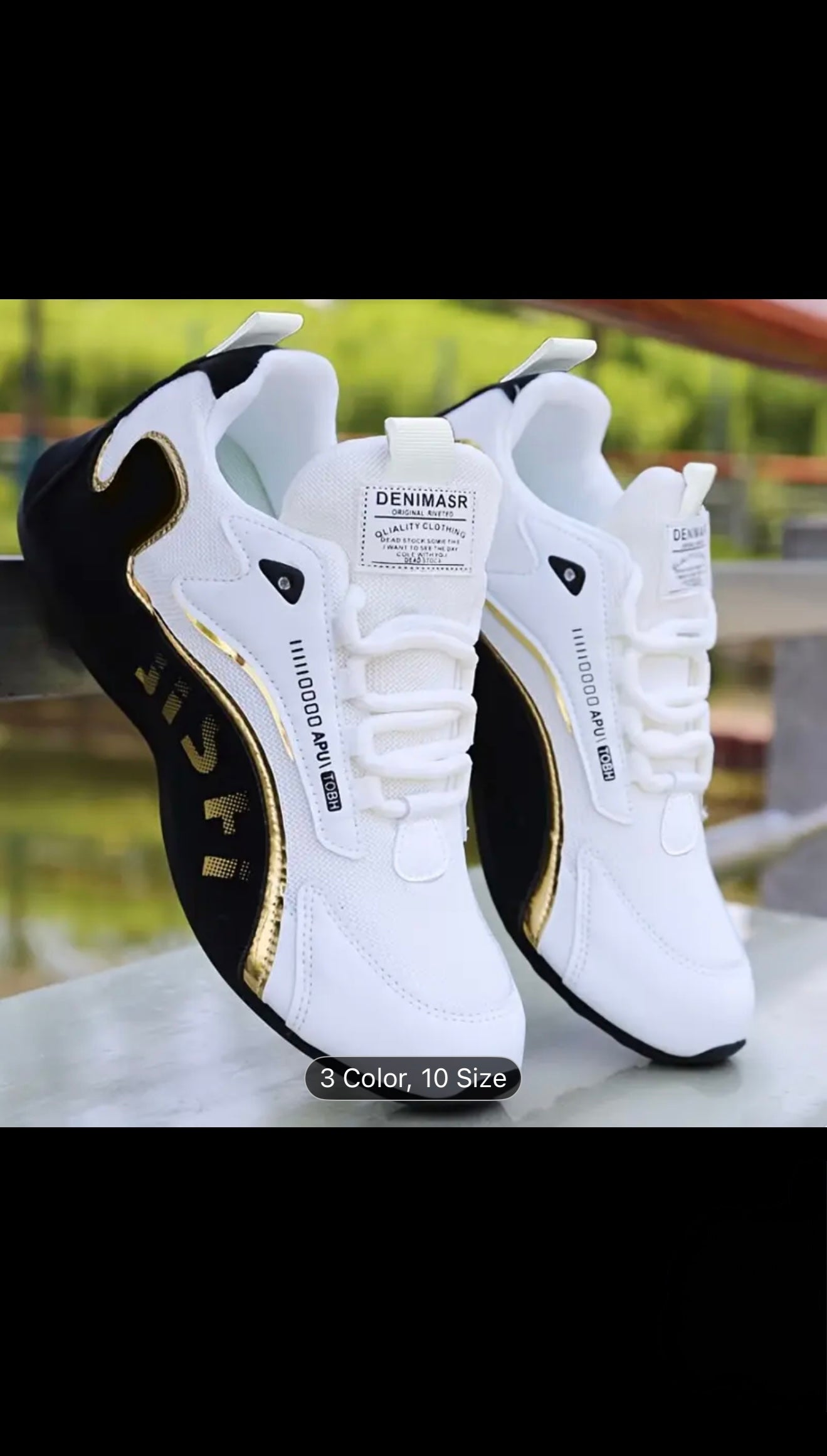 DENIMASR Casual Sneakers Men Size 10