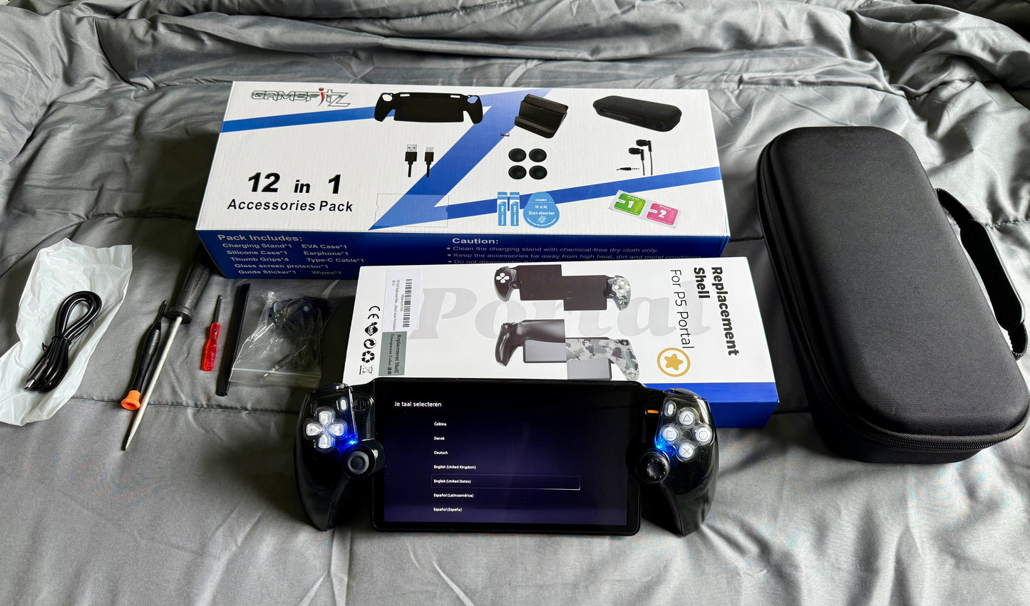 PlayStation Portal with Many Accessories