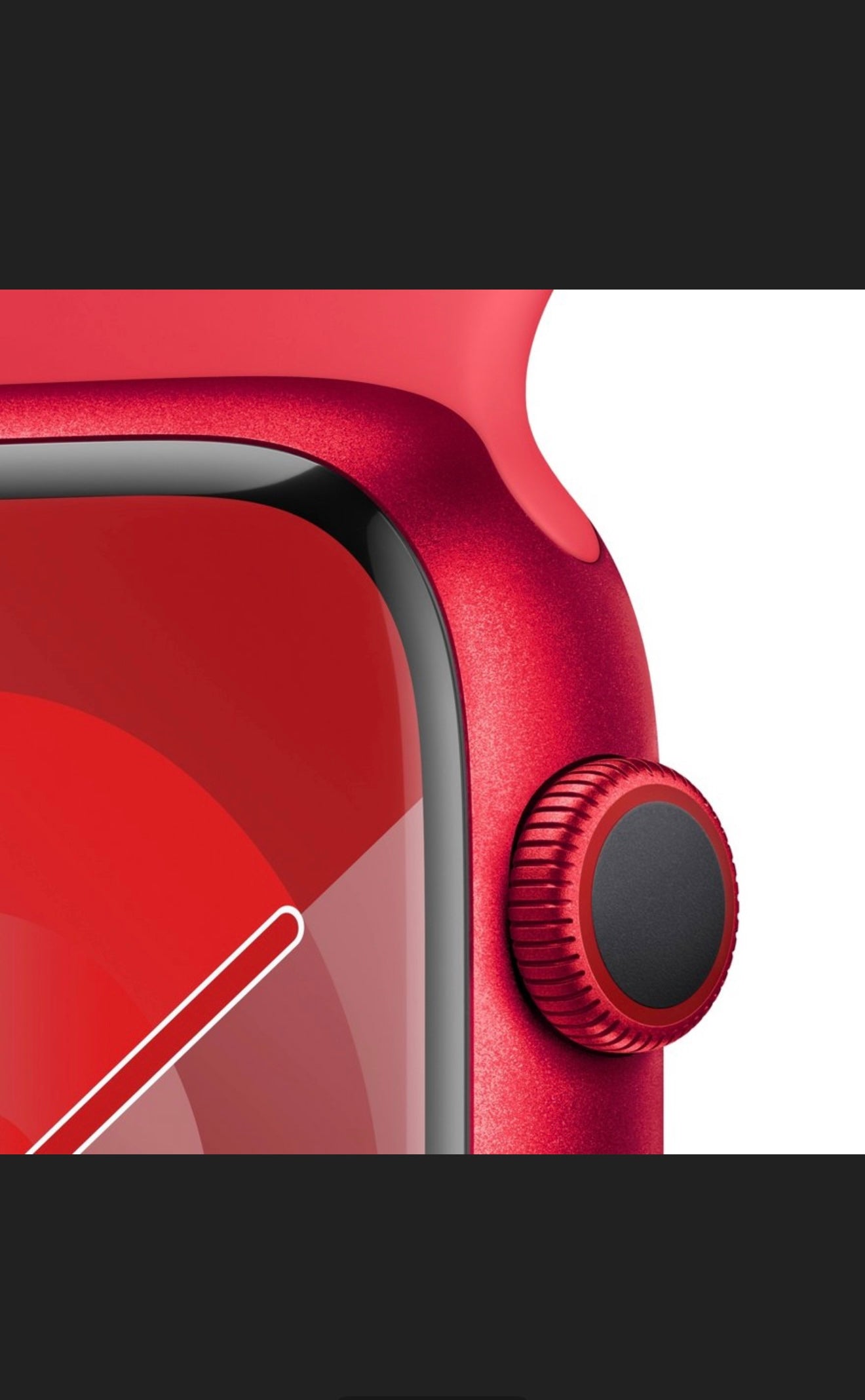 Apple Watch Series 9 GPS, Red Aluminum Case, 45mm Sport Band