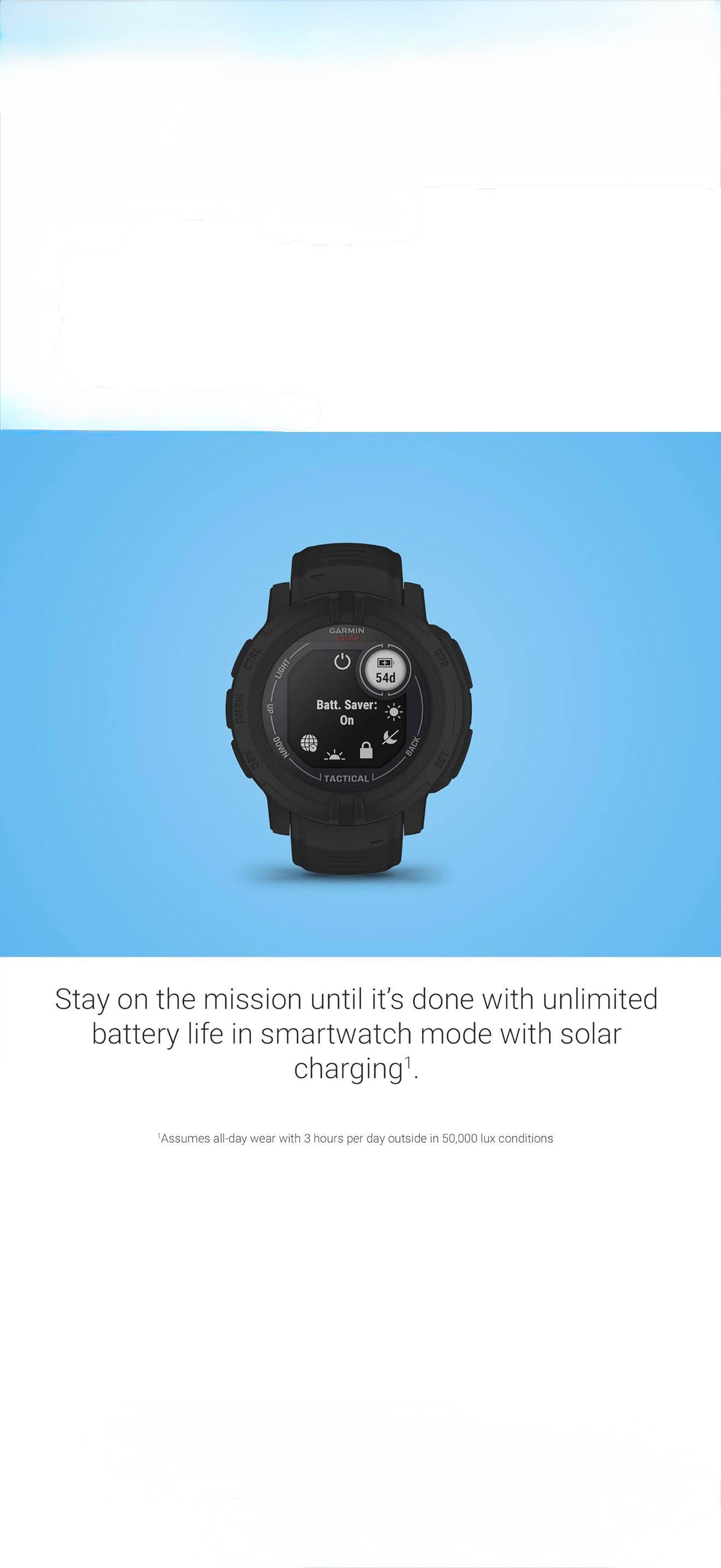 Garmin Instinct 2 Solar Tactical Edition GPS Outdoor Watch with Solar Charging