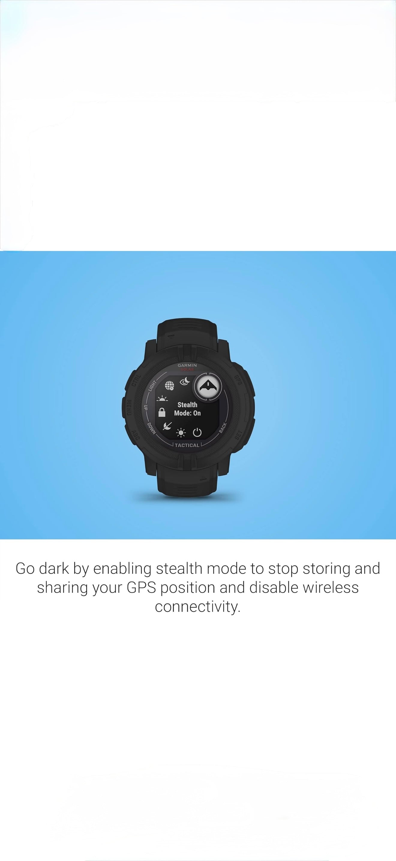 Garmin Instinct 2 Solar Tactical Edition GPS Outdoor Watch with Solar Charging