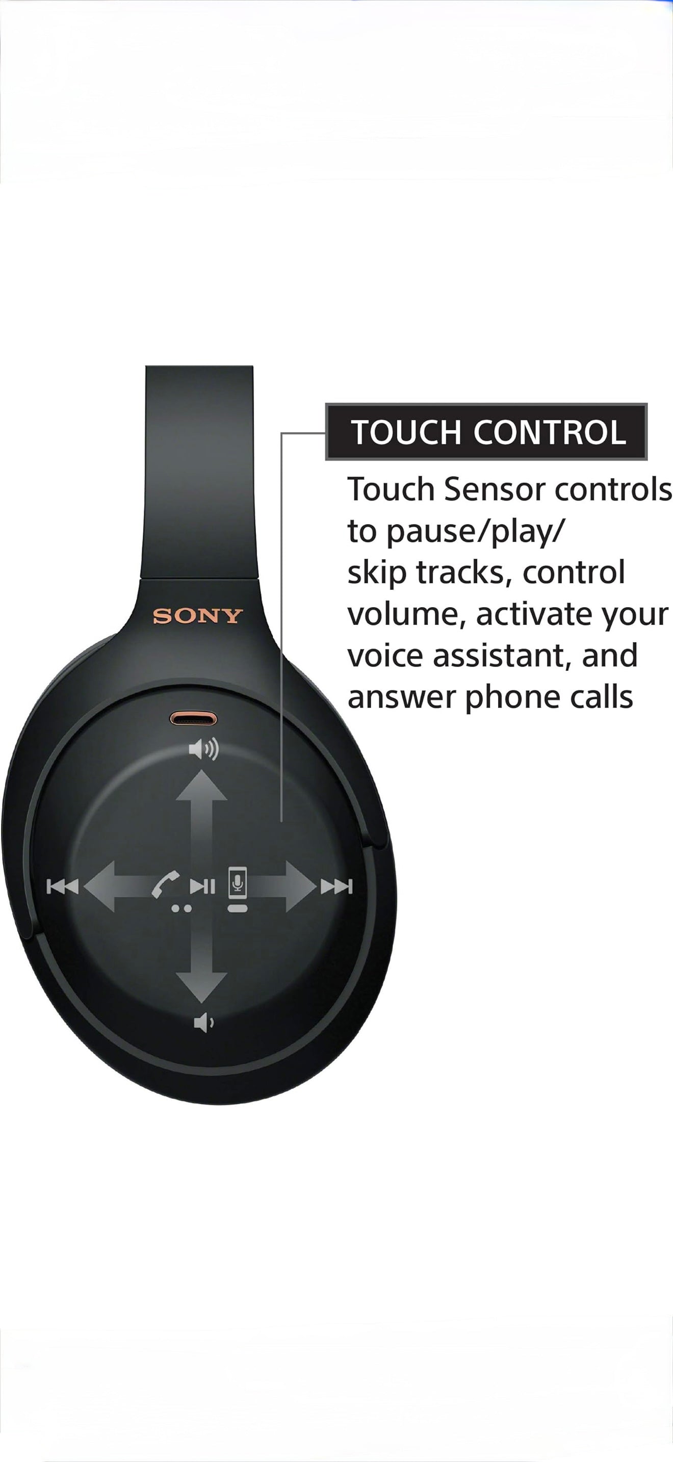 Sony WH-1000XM4 Wireless Overhead Headphones with Mic Premium Noise Canceling