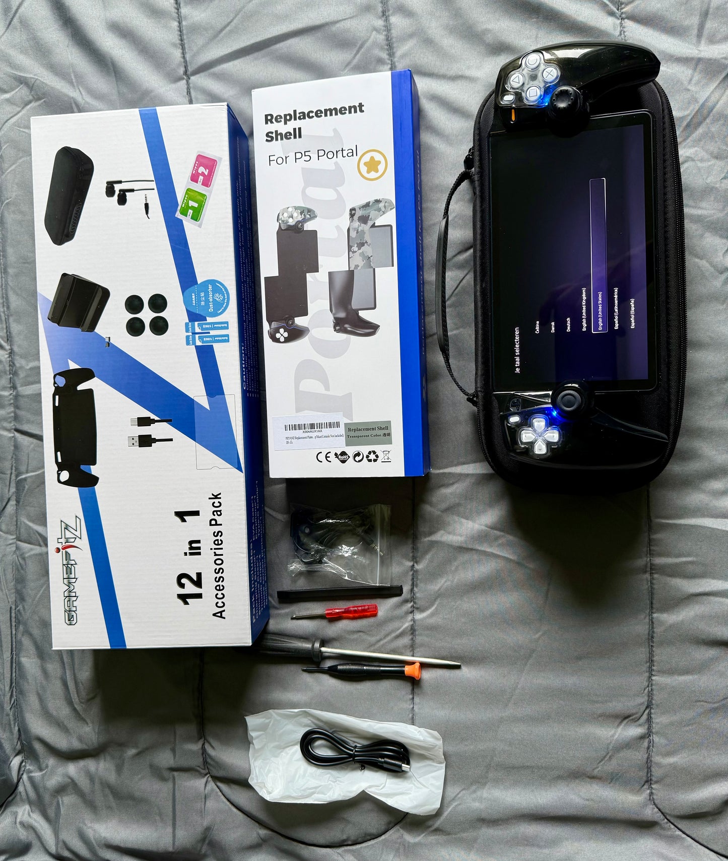 PlayStation Portal with Many Accessories