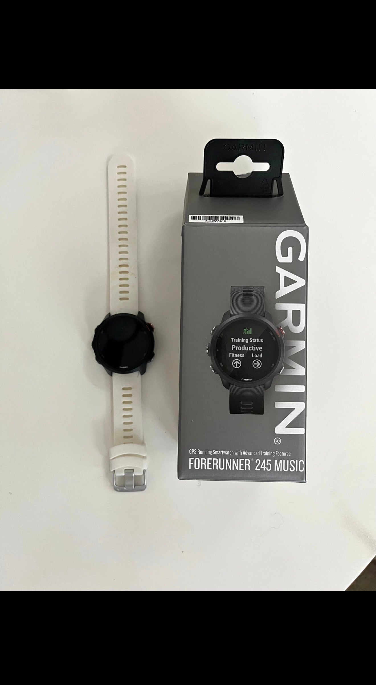 Garmin Forerunner 245 Music GPS Smartwatch White Band