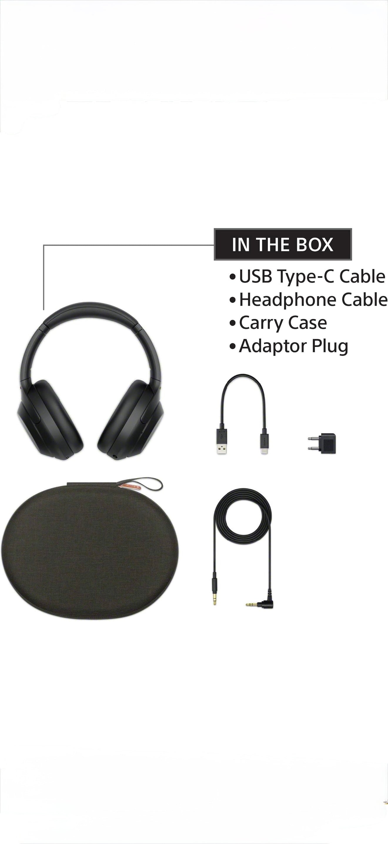 Sony WH-1000XM4 Wireless Overhead Headphones with Mic Premium Noise Canceling